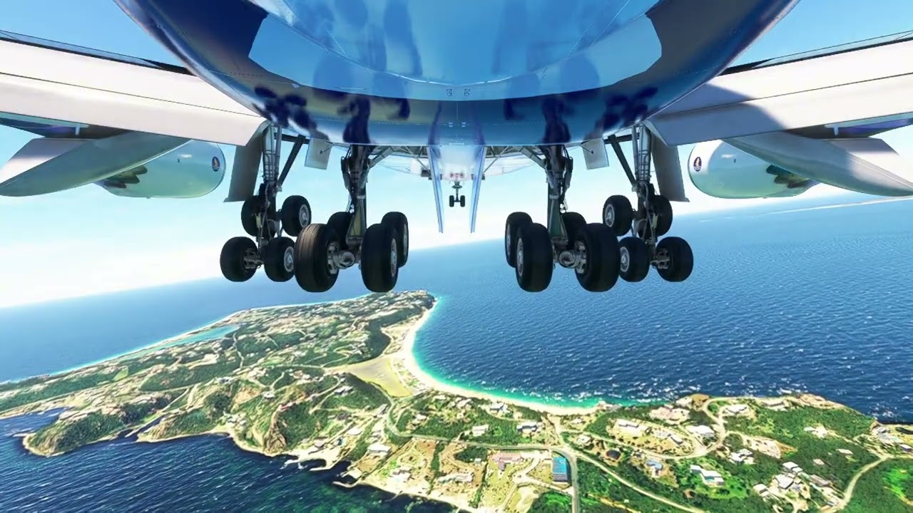 Massive 747 Singapore Airlines Landing on Short Runways Maho Beach at St. Maarten