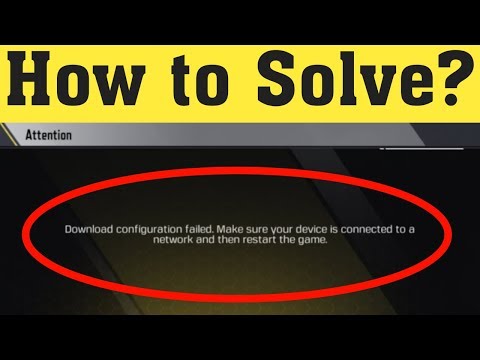 How To Fix Call Of Duty Mobile Download Configuration Failed Error Android & Ios