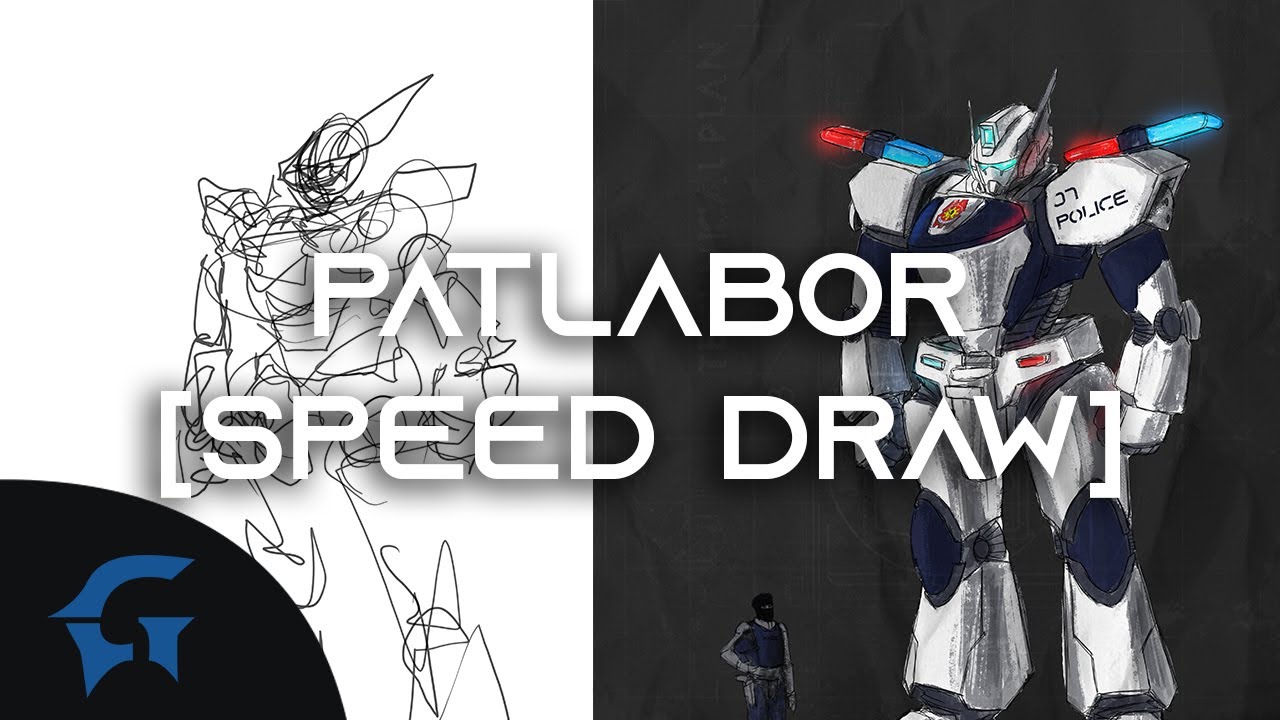 [SPEED DRAW] Patlabor Mech Ingram Unit 7 Design Process