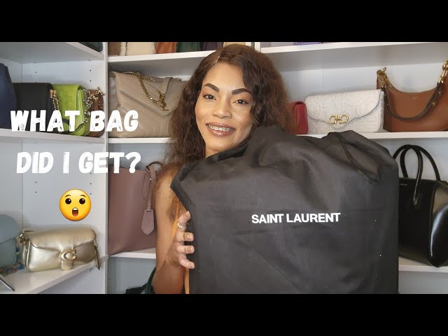 Saint Laurent Rive Droite Tote Bag in Fleece Unboxing and Try-On