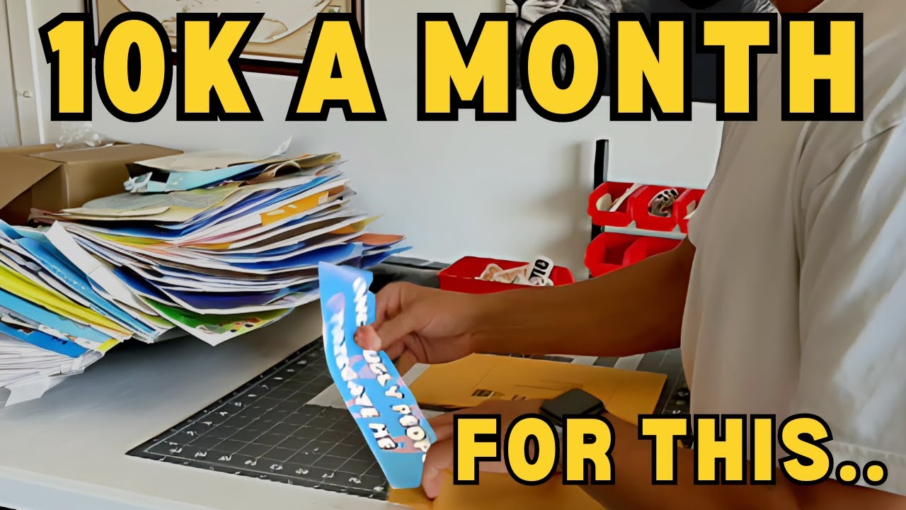 Making Over $10,000 A Month Selling Sticker Business - YouTube