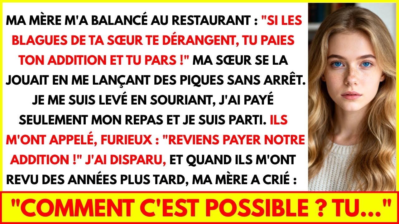 MA MÈRE M'A BALANCÉ : 