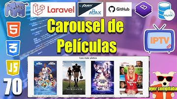 70 Adaptar CAROUSEL de PELICULAS desde la TABLA de la BASE de DATOS con (LARAVEL y MYSQL) FULLSTACK