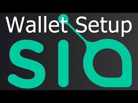 Siacoin Wallet - Installation, Address Setup & Basic Usage