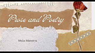 PROSE AND POETRY