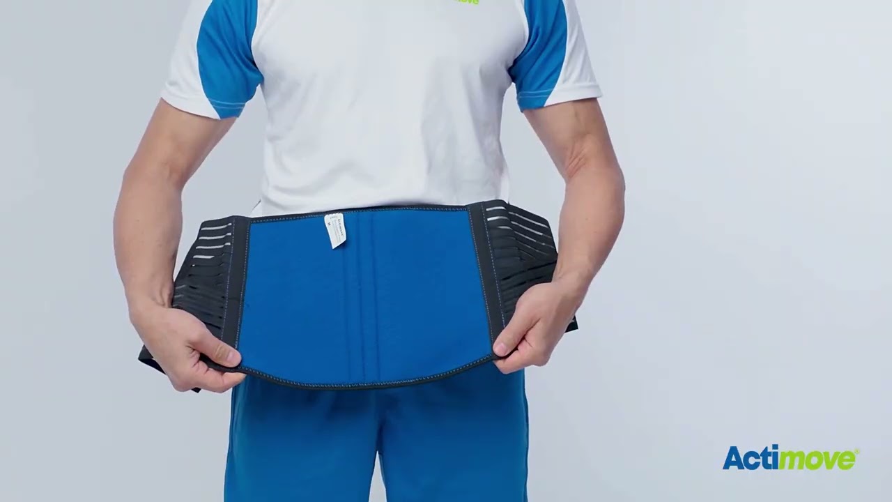 Actimove Sports Edition - Back Support 4 Stays Adjustable - Application and How To Measure Video