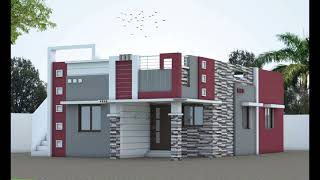 Low Cost Elevation Designs Ground Floor Elevation Ksquare Render Studio