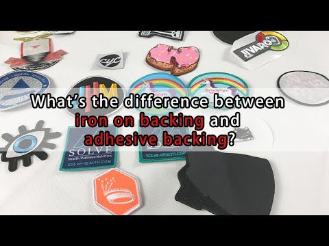 What's the difference between iron on backing and adhesive backing? 