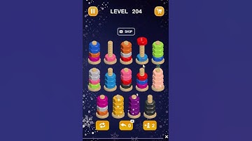 Nut Sort | Color Puzzle | Level 204 | Mobile Games