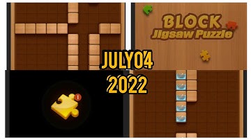 block jigsaw puzzle game daily task today/ solved/4 July 2022#blockjigsawpuzzle #dailytasks
