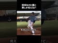 投球なのに膝と肩しか見えない #野球