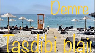 🎥 Antalya Demre Taş beach 4K walking  tour 🇹🇷