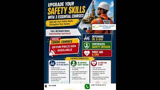 Offshore Oil & Gas Safety + Safety Officer + First Aid & CPR | 3-in-1 Safety Course Update