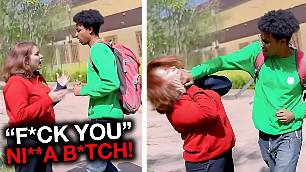 Karen CALLS Him NI**ER Then Gets KNOCKED OUT COLD!