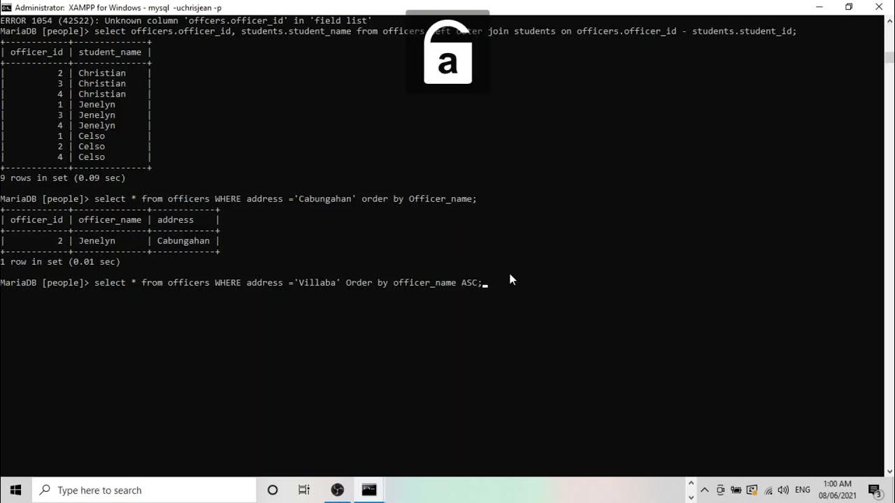 DATABASE MAKING WITH XAMPP THROUGH POWER SHELL PART 5 YouTube