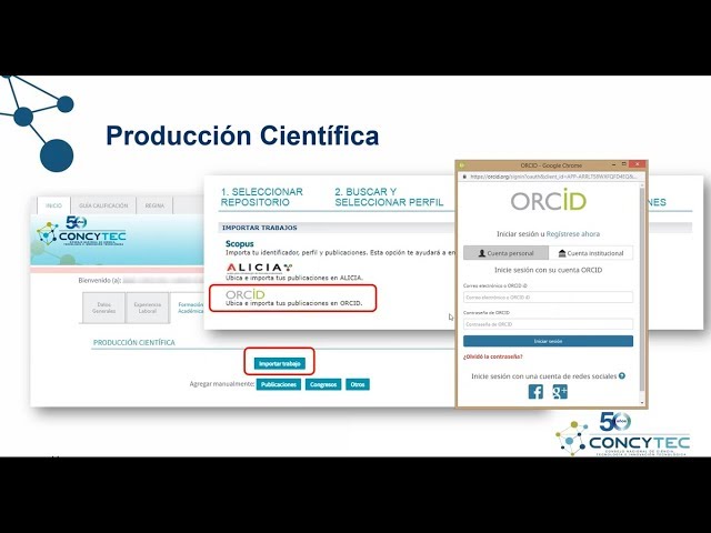 Watch ORCID para investigadores on YouTube.