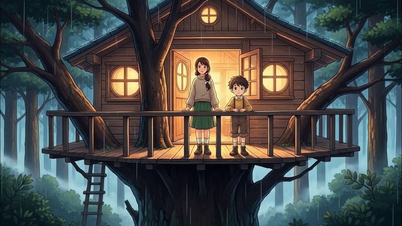 Rain on the Treehouse Roof | Cozy Forest Retreat ASMR 