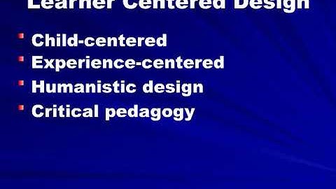EDUC 537 Lecture 5: Curriculum Design