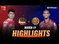 Match 11 Highlights - Bangla Tigers vs Northern Warriors, Abu Dhabi T10 League 2021