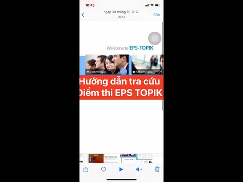 Video HƯỚNG DẪN TRA CỨU ĐIỂM THI EPS TOPIK TRÊN ĐIỆN THOẠI - youtube