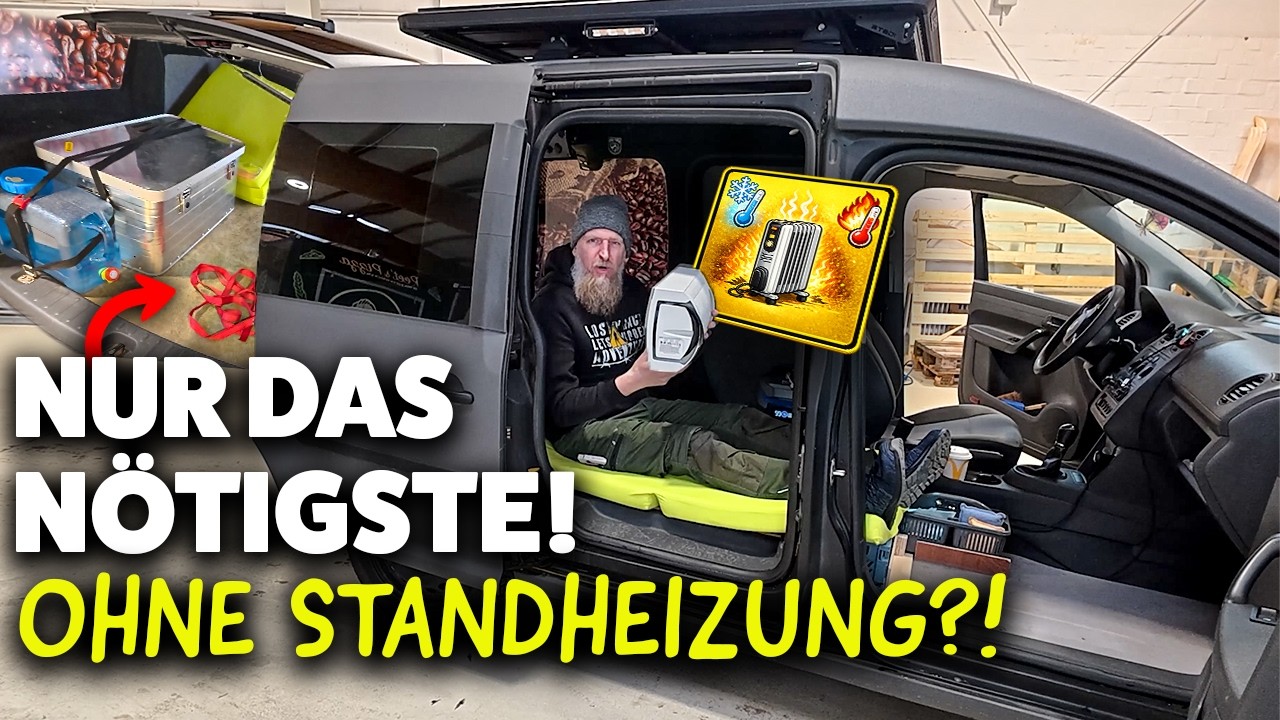 –10°C und keine Standheizung?! Ich packe meinen Caddy für eine mini Tour...
