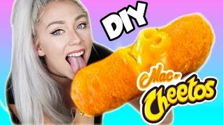 DIY GIANT AND MINI MAC AND CHEETOS! SO CHEESY AND GREASY