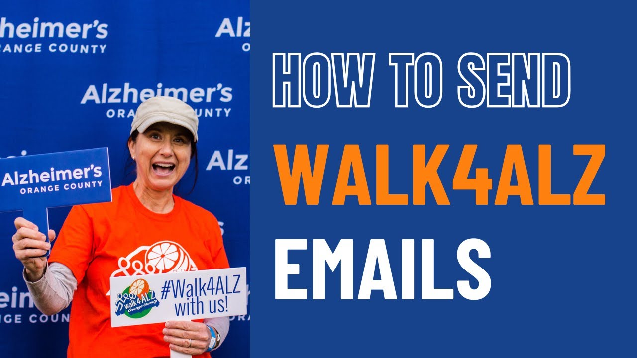 How to Send a Walk4ALZ Email (Shortened Version)