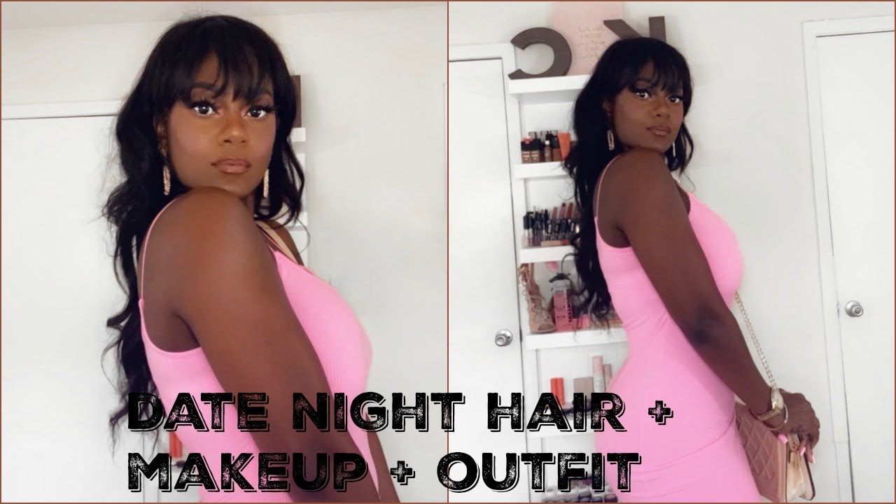 PINK DATE NIGHT GRWM HAIR + MAKEUP + OUTFIT