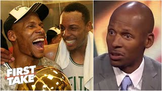 [FULL] Ray Allen on leaving the Celtics, missing Paul Pierce’s ceremony & KG snub | First Take