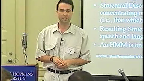 CLSP Summer Workshop 2001: Final Session (Afternoon Session - Tape 1)