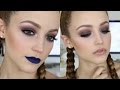 Pop of BLUE | Makeup Tutorial + 2 Lip Options!