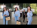 Tv actress ridhima pandit papped on airport in gorgeous look flaunting her expensive marc jacobs bag