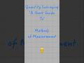 Quantity Surveying - 'A Short Guide To' - Methods of Measurement