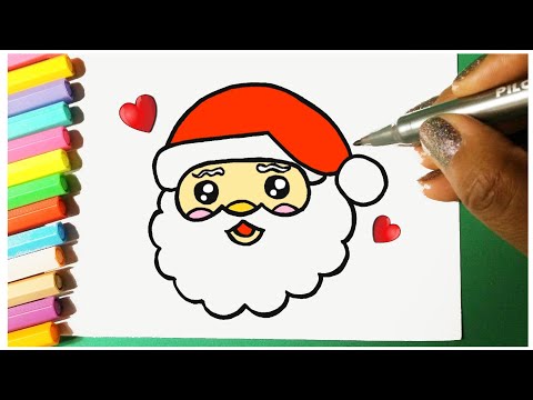 Como Desenhar um PAPAI NOEL KAWAII