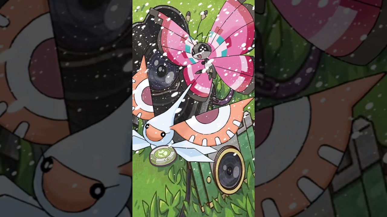 Make The Snowy Filter for the Photograph! | EX Viola & Masquerain with her Vivillon 
