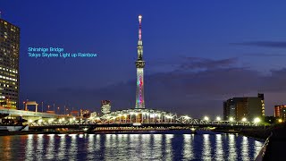 Shirahige Bridge Tokyo Skytree Light Up Rainbow 白鬚橋 ライトアップ 東京スカイツリー レインボー 夜景 公式は、2020年8月1日から点灯! Shirahige Bridge Tokyo Skytree Light Up Rainbow 白鬚橋 ライトアップ 東京スカイツリー レインボー 夜景 公式は、2020年8月1日から点灯!