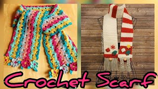 Crochet Colorful Scarf Designs #beautiful collection [VLOG 54]