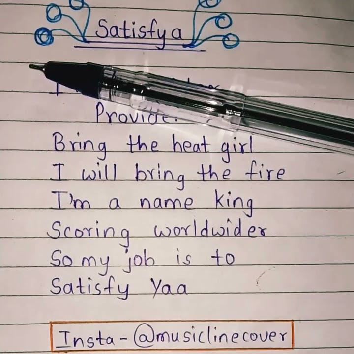 😀Satisfya- Imran Khan Lyrics🎶 | I am a rider🚲