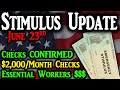 Second Stimulus Check Update And Stimulus Package Update (Stimulus Checks CONFIRMED)