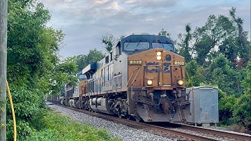 CSX L743-03 with CSXT ES44AH 839 leading with a sick NF K5HL 1PC on 08/03/2025