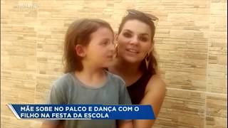 Mãe Sobe No Palco E Dança Com Filho Que Chorou Durante Apresentação Da Escola