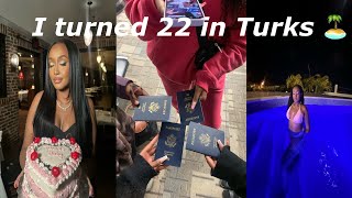 22ND Birthday Vlog 🏝️ hosted a dinner, went to turks +  more!