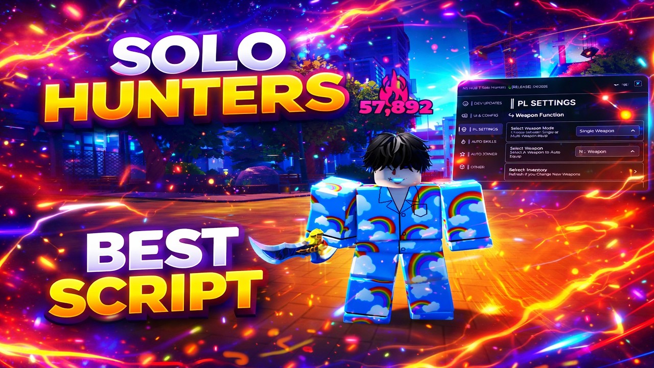 Solo Hunters 🐉 OP Script | Auto Fram, Auto Dungeon, One Hit Kill (PC,MOBILE) + FREE!!