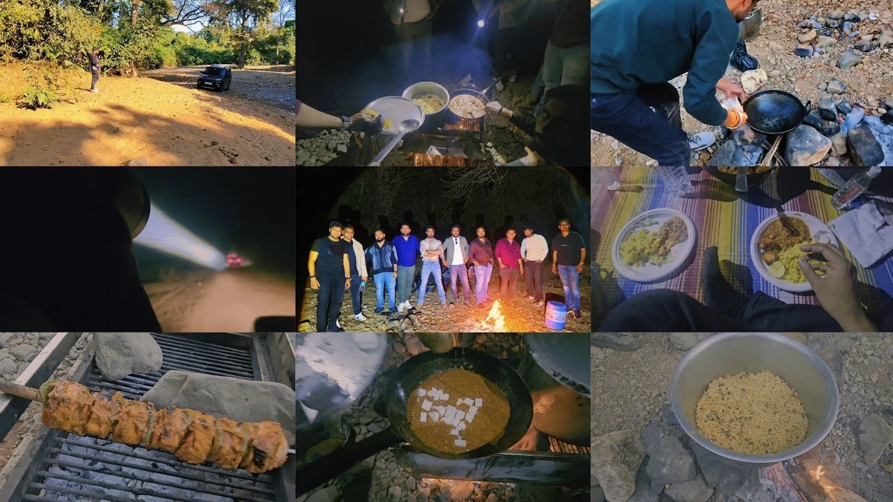 Ultimate Picnic Vlog part 2 : Jungle Mein Cooking! 🔥 (Pulao + Tikka + Maggie)