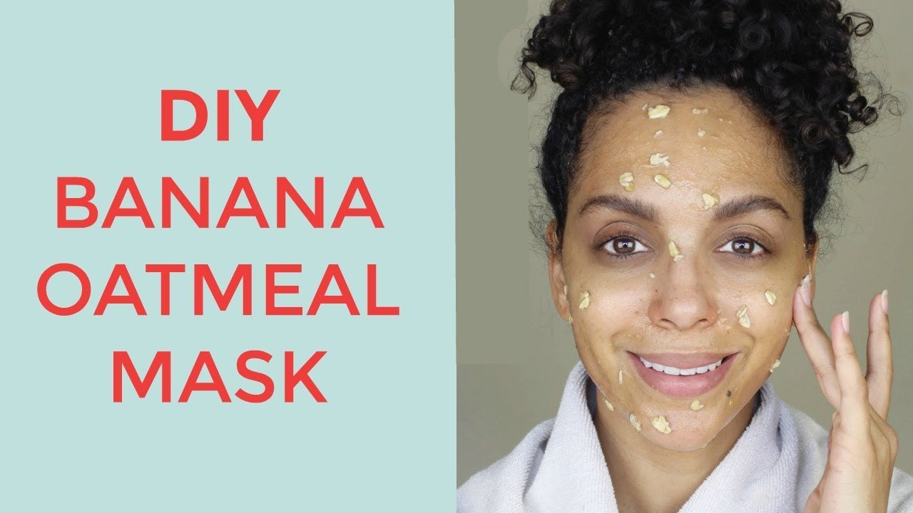DIY BANANA OATMEAL MASK DISCOCURLSTV YouTube