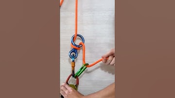 Freio de rapel com reenvio de atrito #nós #bombeiromilitar #rapel