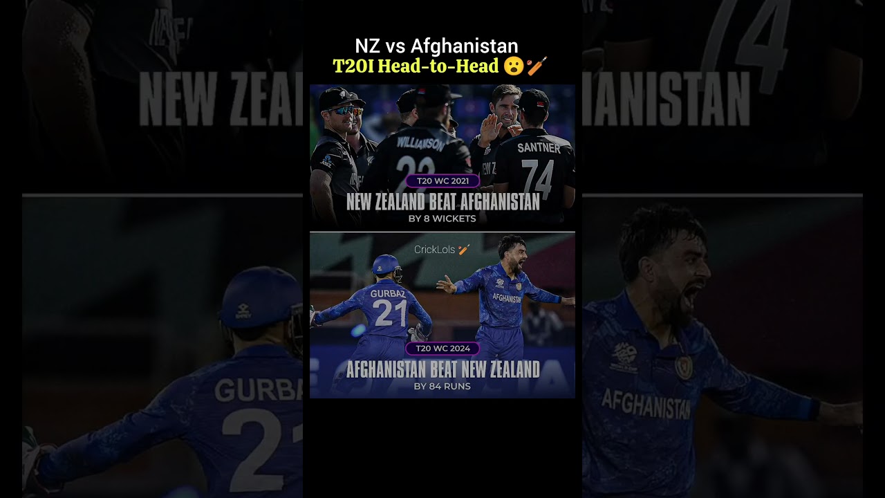 NZ vs Afghanistan T20I Head-to-Head 😮🏏 | Perfectly Balanced at World Cups!