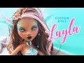 Winx! Dark Layla/Aisha • Halloween Collab • Monster High Custom Doll Tutorial