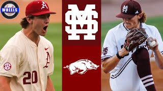 #14 Mississippi State vs #5 Arkansas (Great!) | G3 | 2024 College Baseball Highlights
