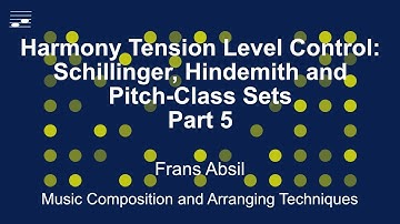Harmony Tension Level Control:  Schillinger, Hindemith and Pitch-Class Sets Pt 5